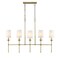 Z-Lite Emily 5 Light Island, Rubbed Brass & Off White 3033-5L-RB - alternate 4